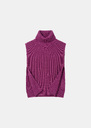 Plastron Angèle mûre à col roulé Gris chine, Mûre, Thym TARA JARMON