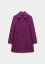 Manteau Martha mûre à col tailleur Mûre, Nuit TARA JARMON