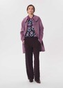 Manteau Marie pourpre à col arrondi Nuit, Pourpre TARA JARMON