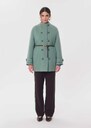 Manteau Maurice céladon croisé Céladon, Violet TARA JARMON