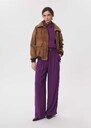 Pantalon Pia mûre à ceinture nouée Jean, Mûre, Vanille TARA JARMON