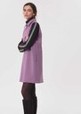Robe Riffi pourpre à col chemise Jean, Pourpre TARA JARMON