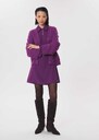 Robe Roline mûre à col claudine Mûre, Noir, Nuit TARA JARMON