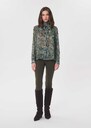 Top Titien aqua fleuri à lavallière Aqua, Kaki TARA JARMON