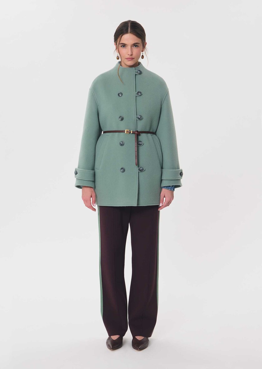 Manteau Maurice céladon croisé Céladon TARA JARMON