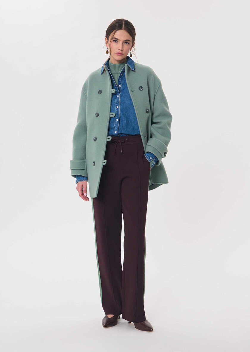 Manteau Maurice céladon croisé Céladon TARA JARMON