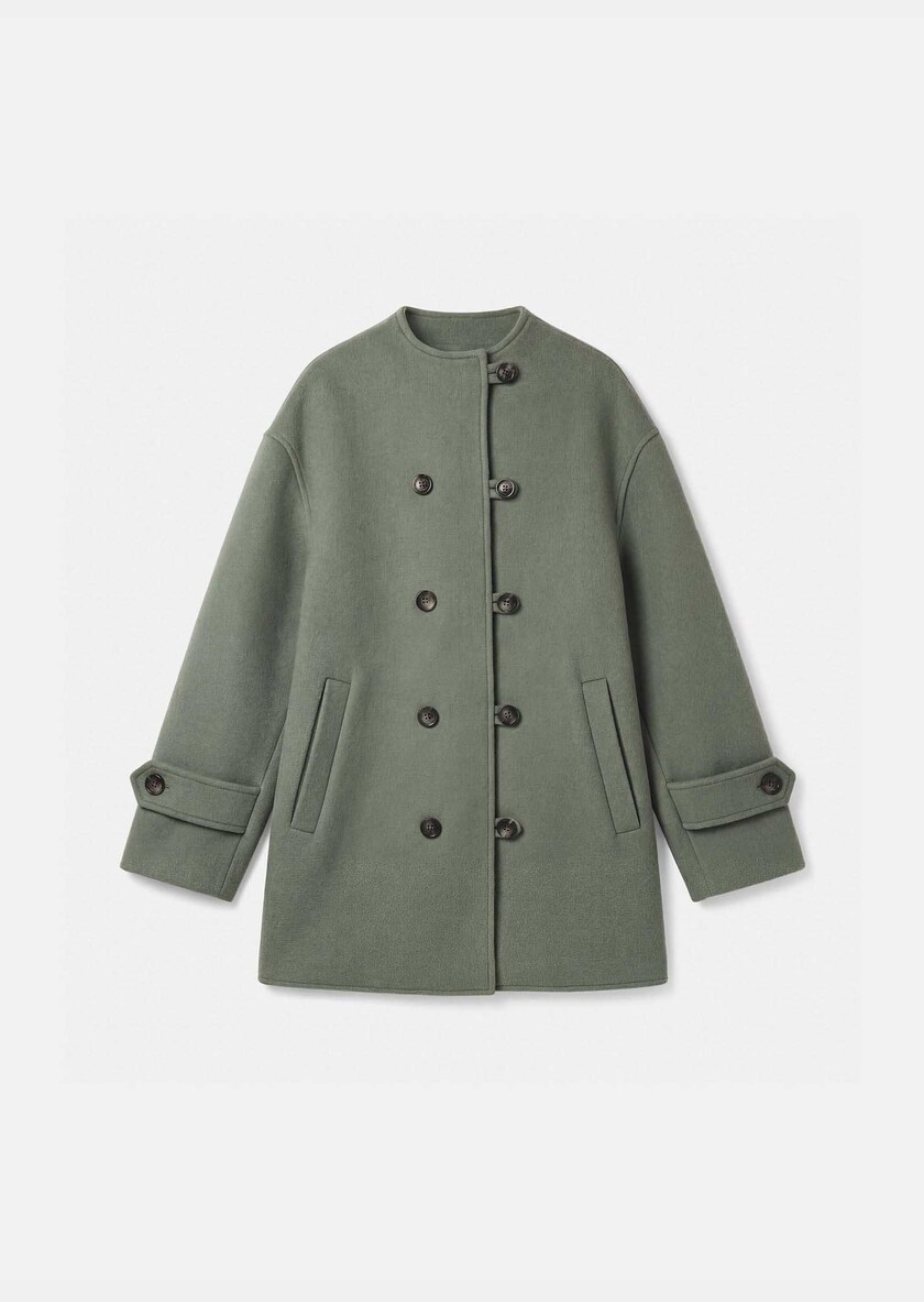 Manteau Maurice céladon croisé Céladon TARA JARMON