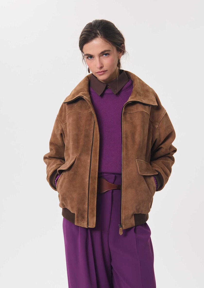 Pull Pollyn mûre col rond Mûre TARA JARMON
