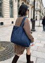 Tote bag denim en coton Jean TARA JARMON